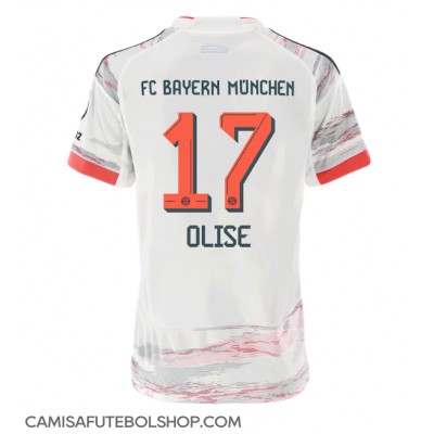 Camisa de time de futebol Bayern Munich Michael Olise #17 Replicas 2º Equipamento Feminina 2025-26 Manga Curta Camisa de time de futebol Bayern Munich Michael Olise #17 Replicas 2º Equipamento Feminina 2025-26 Manga Curta